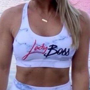 LADY BOSS SWAG MARBEL COLLECTION SPORTS BRA MEDIUM